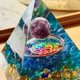 thumbnail image 3 of Pirámide de orgón Cristal Amatista Peridoto Piedra curativa Generador de energía (G) Ndcxsfigh Nuevos Originales, 3 of 4
