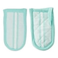 thumbnail image 2 of Aqua Blue Chef Stripe Pan Handle (Set of 3) 6x3, 2 of 5
