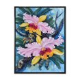 thumbnail image 1 of Designart Vintage Forest Orchids I FLOAT FRAME WALL ART, 1 of 4