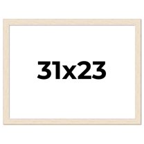 31x23 Frame White Real Wood Picture Frame Width 1.5 inches | Interior Frame Depth 0.5 inches | Barn