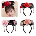 thumbnail image 2 of Girl Fun Hairbands Chinese Princess for Photo Studio Photo Flower Headwear Traditional Costume Headwear Qitou, 2 of 5