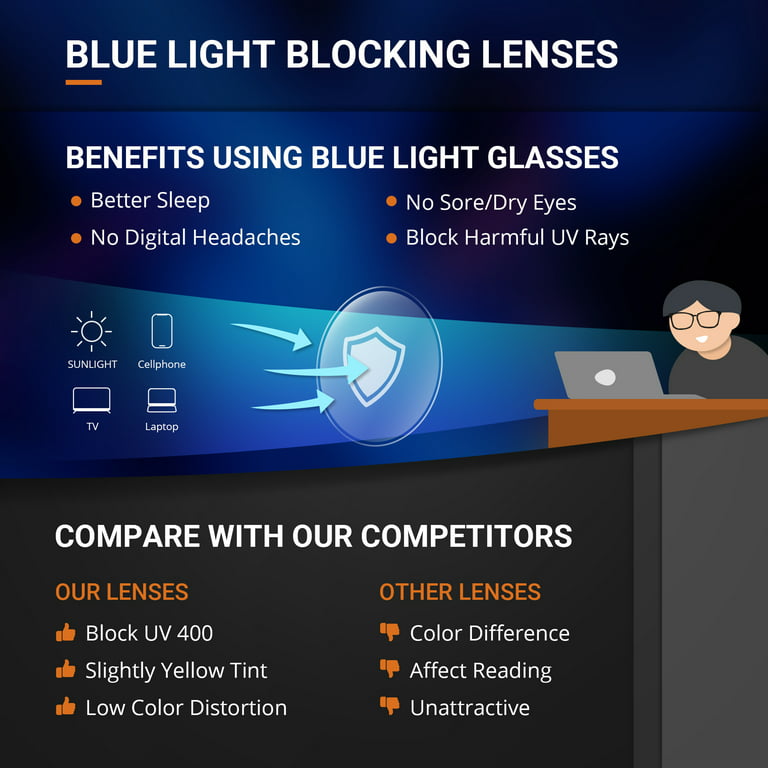  Laemzinv Blue Light Glasses for Women Men, Oversized Square  Thick Acetate Frame, for Computer Glasses and Gaming Glasses LA022 (A1