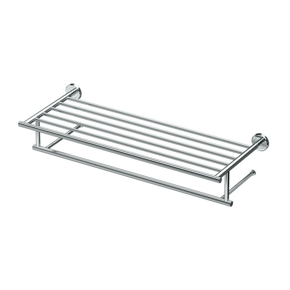 Gatco 4247 Latitude II 24" Minimalist Towel Rack, Chrome