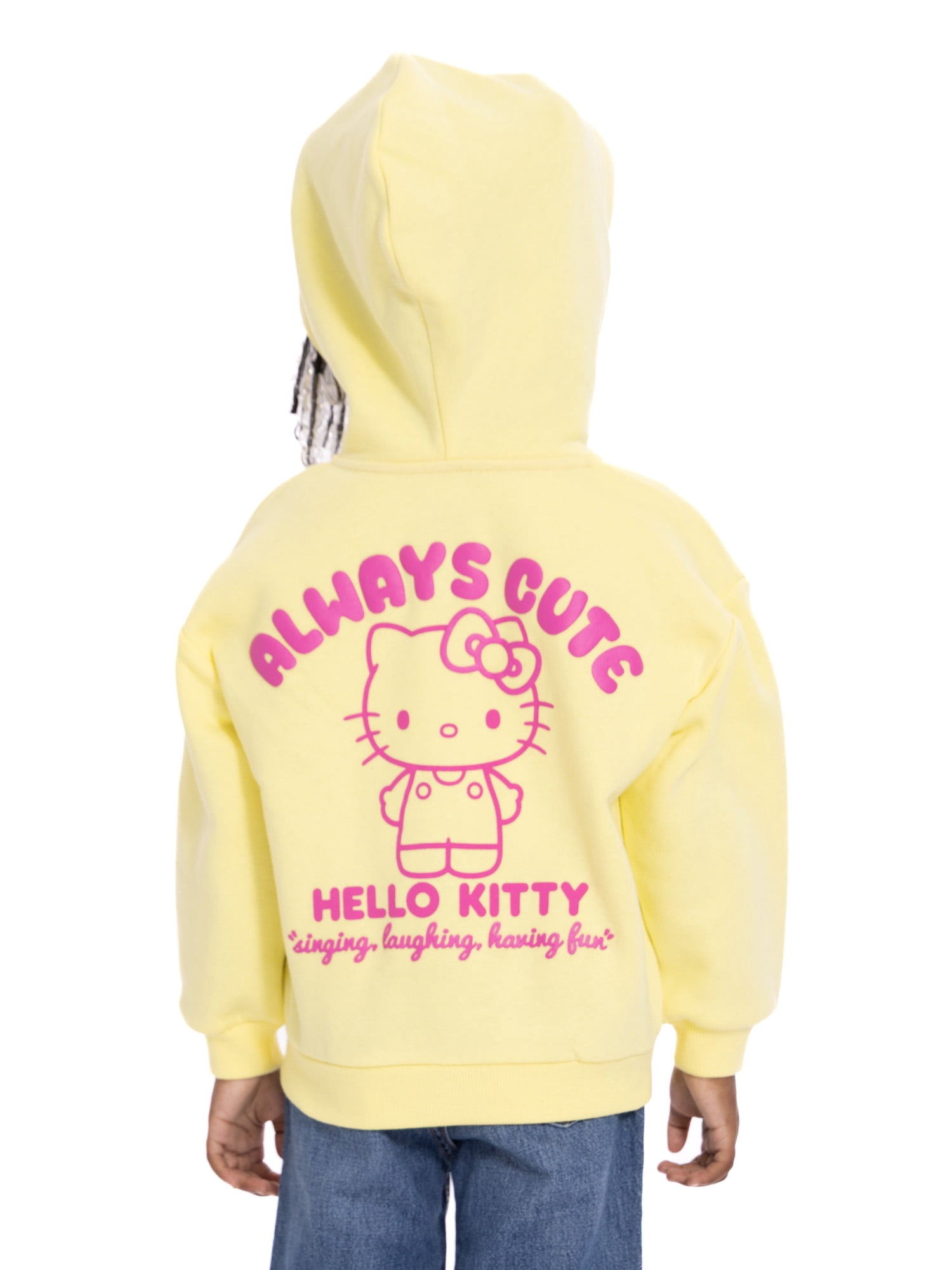 Hello Kitty Toddler Girls' Full Zip Graphic Hoodie, Sizes 12M-5T