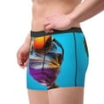 thumbnail image 2 of Balery Lizard With Sunglasses Colorful Calzoncillos bóxer para hombre, ropa interior de algodón suave y transpirable con cinturilla de nailon-Medium, 2 of 5