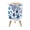 Color 3, variant on Small Trash Can with Lid White Fish Dark Blue Hand Drawn Coastal 1.8 Gallon Dog Proof Trash Can Round Garbage Can Waste Bin Wastebasket for Bathroom Bedroom Living Room
