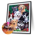 thumbnail image 2 of Kits de pintura de diamantes para fiestas de perros Decoración de pared de taladro redondo completo 30x40cm (A2371) Sywqhk Decoración hogareña, 2 of 9