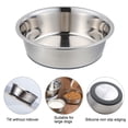 thumbnail image 3 of Cuencos para perros de acero inoxidable (paquete de 2) | Parte inferior de goma antideslizante y diseño antiderrames. para mascotas grandes MFZFUKR CPB-DE-SSW2099-2, 3 of 5