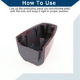 thumbnail image 7 of Unique Bargains No.51217396544 Exterior Door Handle Cover Trim for BMW X1 X2 X5 F15 X6 F16 2014-2019 Door Handle Cover 1 Pcs Wine Red, 7 of 7
