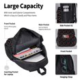 thumbnail image 4 of Disketp Love Valentine's skull Mochila Estampada de Gran Capacidad con Lonchera y Estuche, Set de 3 Piezas para Estudiantes, 4 of 7