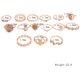 thumbnail image 2 of Conjuntos de anillos para nudillos de cristal retro vintage bohemio Conjuntos de anillos de dedo 10PCS Namotu WMZL-1665, 2 of 4