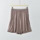 thumbnail image 1 of Puntoco Pantalones cortos de algodón para mujer, informales, holgados y ajustados, de corte A, con pierna ancha, cintura elástica y bolsillos, 1 of 4