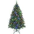 thumbnail image 1 of HOMCOM 5ft Frosted Christmas Tree with Dual Colour, Full Spruce Xmas Tree, 1 of 10