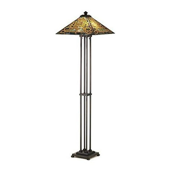 Meyda Lighting 63"H Knotwork Mission Floor Lamp 48023