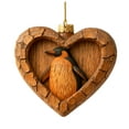 thumbnail image 4 of Adornos navideños de animales del bosque | 9 piezas de acrílico para árbol con estampado animal | Decoración navideña con temática natural para el hogar y regalos, 4 of 5