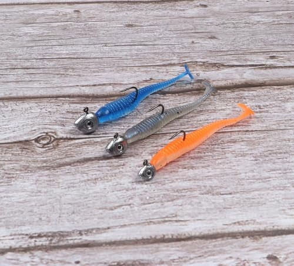 Pack of 20 1/64 1/32 1/10 3/16 oz Lead Jig Heads Fishing Hooks Crappie