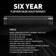 Planet Audio MB600.2D 2 Channel 600 Watt Class D Car Amplifier, Full Range