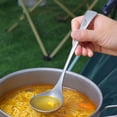 thumbnail image 4 of Cuchara De Titanio DYNWAVEMX Mango Largo Para Acampar Cocinar Sopa Utensilios Cubiertos, 4 of 5