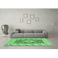 thumbnail image 3 of Ahgly Company Indoor Rectangle Geometric Emerald Green Traditional Area Rugs, 5' x 8', 3 of 4