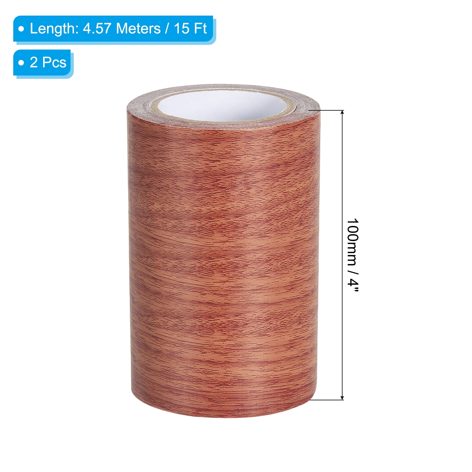 Unique Bargains Wood Grain Repair Tape Self Adhesive Realistic Patch Red Oak
