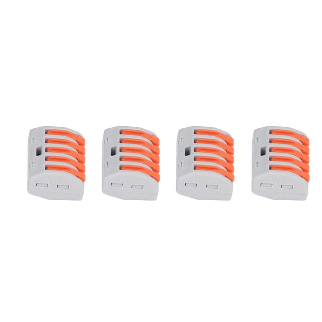 Cable 40 Uds Conector De Tuerca De Palanca Conductor De 5 Cable Compacto Bloque De Terminales De Conexión Rápida PCT-215