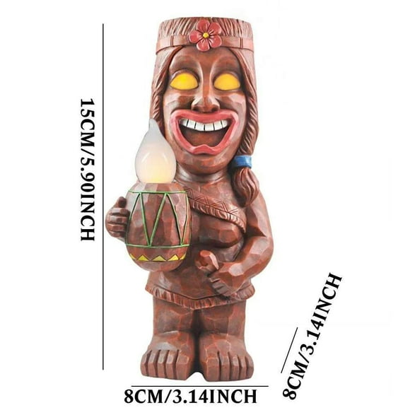 LED Garden Light Decoration,Solar Powered LED Tiki Solar Powered LED Tiki Light Solar Totem Figurine Ornaments Leading Edge Technology