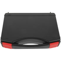 TEHAUX Black Plastic Tool Organizer Box, Portable Storage Case for Home, Travel, Workshop, and Lightweight