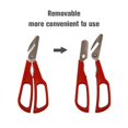 thumbnail image 3 of Stainless Steel Seafood Scissors Lobster Fish Scissors Detachable Lobster Forceps Kitchen Tool, 3 of 8