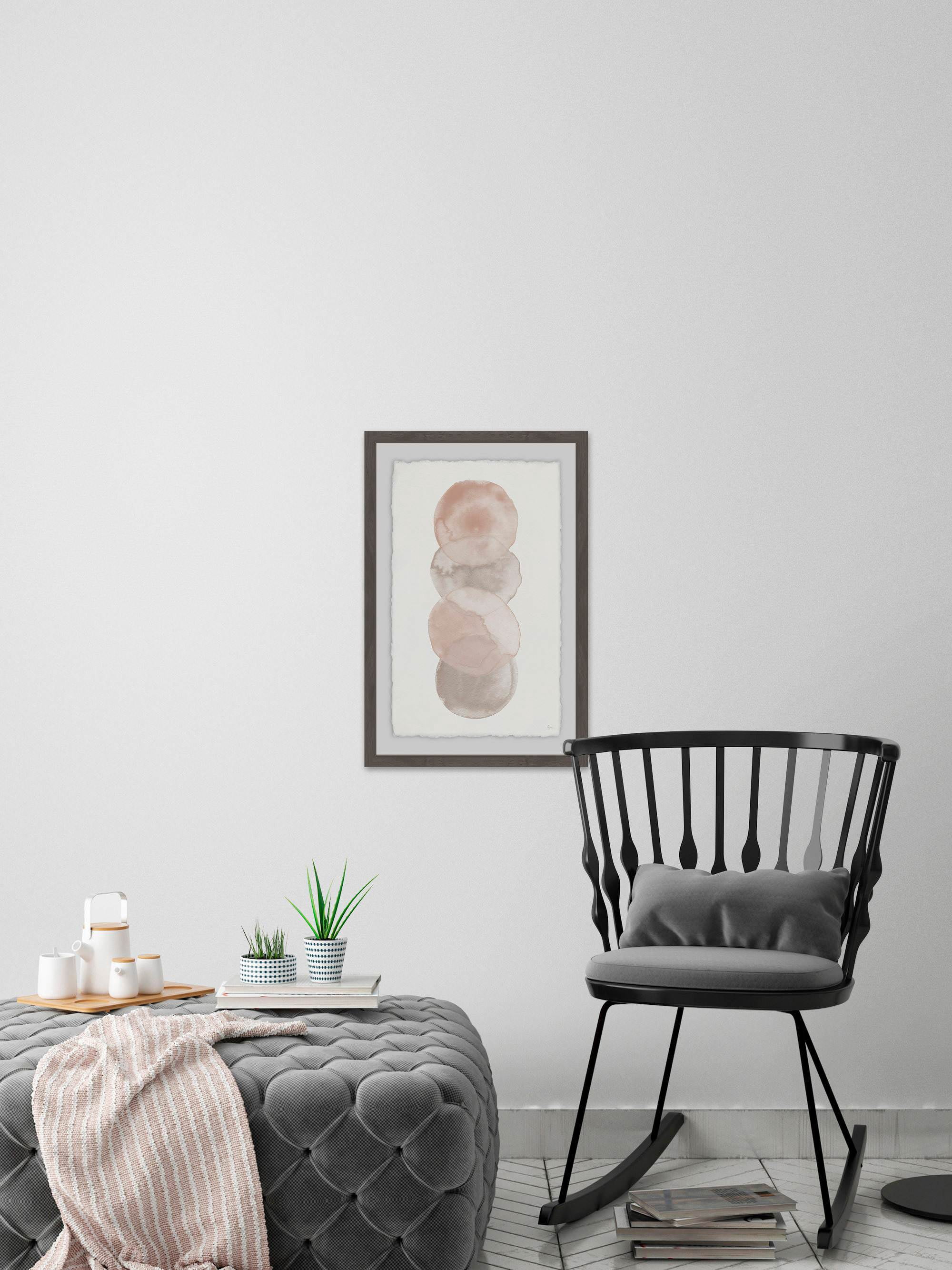 Quadruple Blotch Framed Painting Art Print