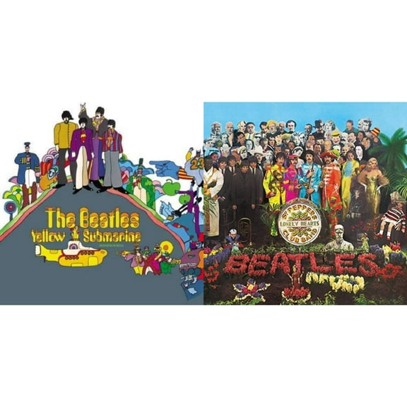 Yellow Submarine & Sgt. Pepper's Lonely Hearts Club Band (2017 Stereo Mix/180G/Original Stencils) [LP Vinyl Bundle]