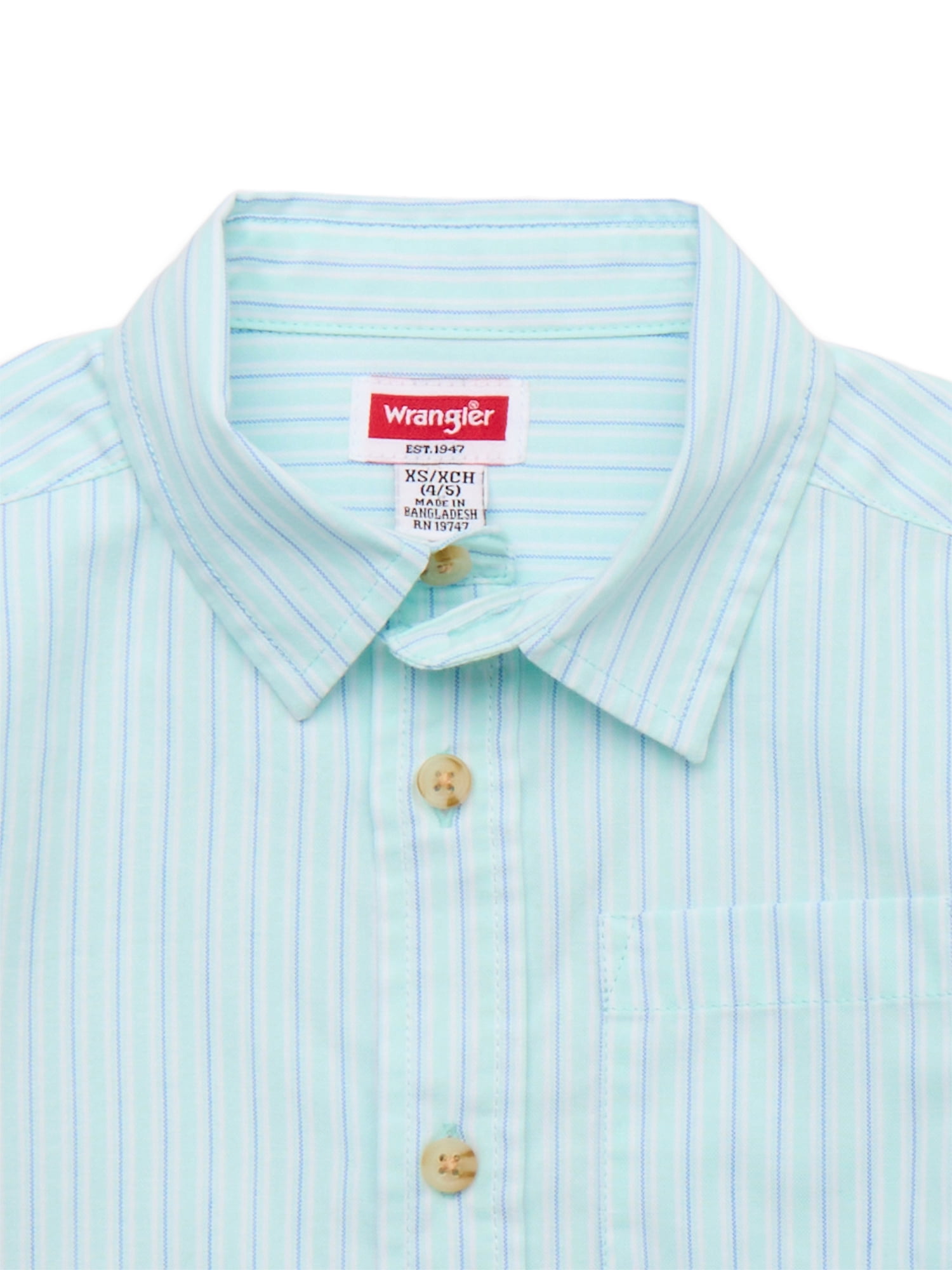 Wrangler Boys Button-Up Short Sleeve Shirt, Sizes 4-16