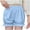 Blue, variant on Lenpel Girls' Shorts Summer Casual Elastic Waist Ruffle Hem Pull on Under Dress Lantern Shorts Shorts Workout Athletic Shorts 4-17 Y