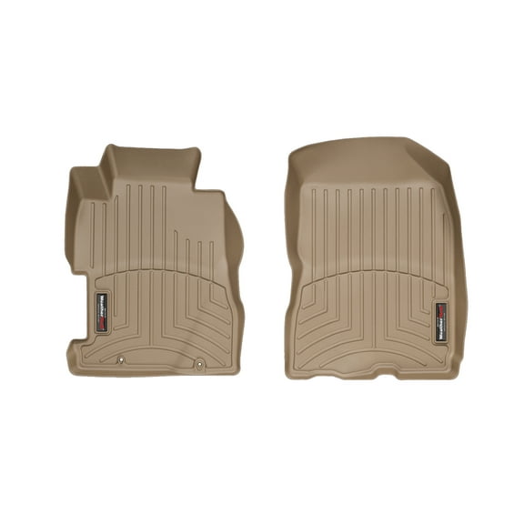 WeatherTech Custom Fit FloorLiners compatible with Honda Civic, Civic Si - 1st Row (Driver & Passenger), Tan