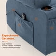 thumbnail image 5 of GASEE Power Lift Electric Recliner Chair for Elderly - Heavy Duty Safe Reclining Mechanism, Fabric Sofa for Living Room,Blue, 5 of 11
