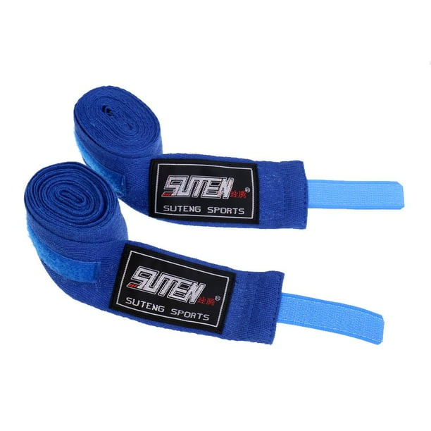2x Caja Vendas 2,5m Venda Muñeca Vendas Semielásticas de Algodón , Azul 2.5m / 98.4inch DYNWAVEMX Encaje de Boxeo