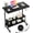 Black, variant on Rolling Standing Desk with Power Outlets, 32" Manual Height Adjustable Mobile Desk with Wheels, Small Portable Sit Stand Laptop Couch Table for Bed & Sofa Office, Black