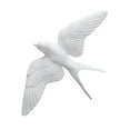 thumbnail image 2 of White Resin Birds Wall Decor ,Nordic 3D Swallows Hanging ,Sparrow Wall Sculptures Wall Art for Office Living Balcony Ornament - To left, 2 of 8
