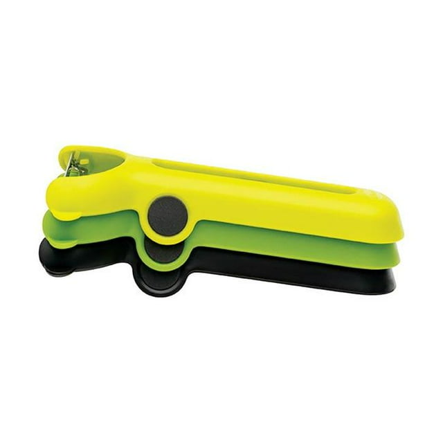 Chef N 6504278 Stack N Peel Vegetable Peeler Set Plastic - Black Green & Yellow
