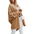 thumbnail image 4 of Open Front Batwing Sleeve Long Cardigan Loose Sweaters, 4 of 5