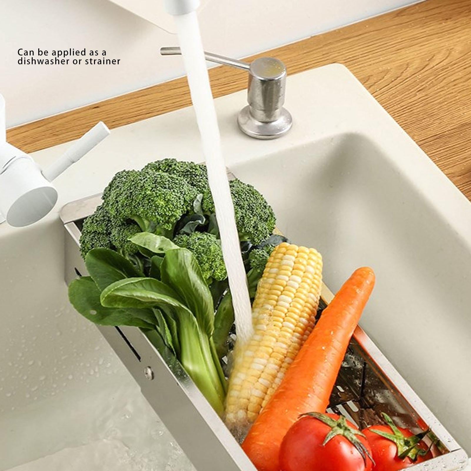 BOKYAN 304 Stainless Steel Retractable Sink Dish Drying Rack – Space‑Saving, Expandable, Multi‑Functional Kitchen Drainer