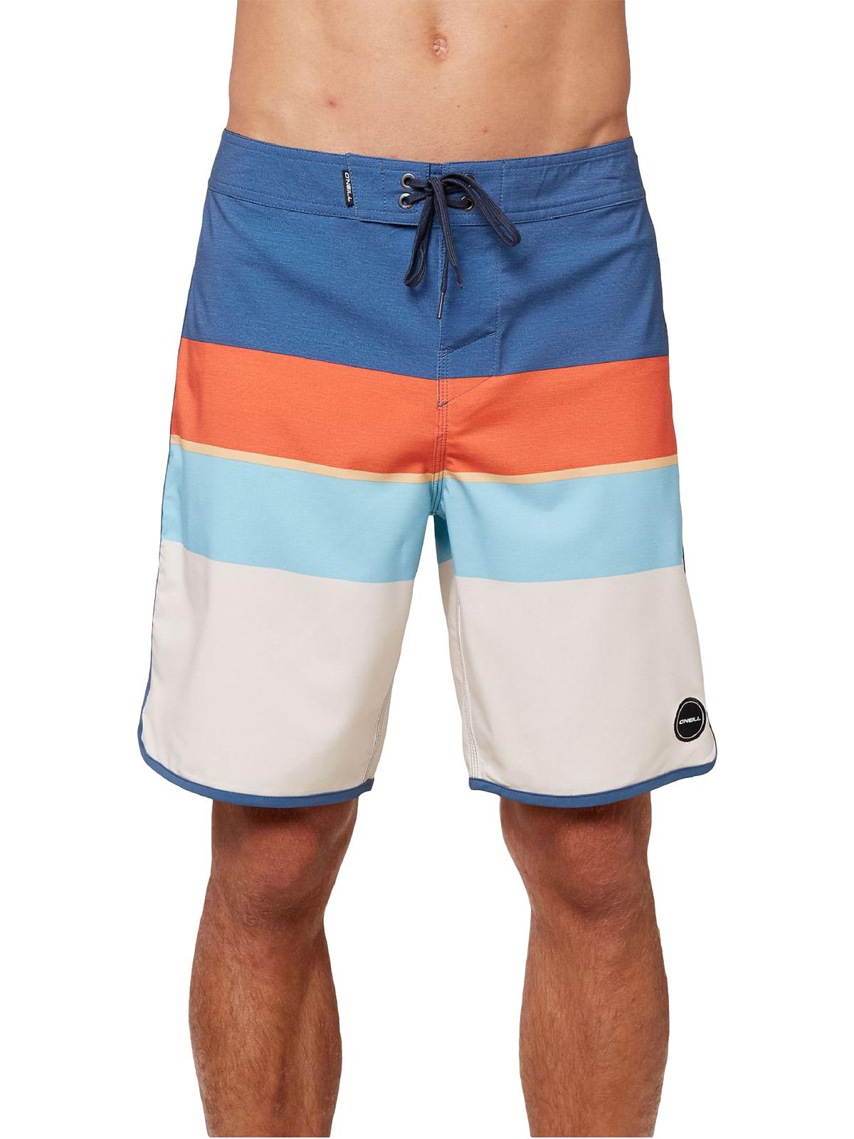 ONEILL board shorts swim Santa Cruz stripe blue green pick 30 32 38 Full Length Daily new