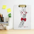 thumbnail image 6 of FMSHPON Giraffe Clipboard Hardboard Wood Nursing Clip Board and Pull for Standard A4 Letter 13x9 inches, 6 of 8