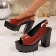 thumbnail image 6 of hopeusnice Women's Sandal Plus Size Available Height Increasing Thick Sole Comfortable Wear Suitable For Spring Summer And Fall Brown 39, 6 of 9