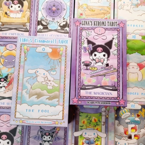 78pcs Luna'S Kuromi Cinnamoroll Sanrio Tarot Deck Cards Divination