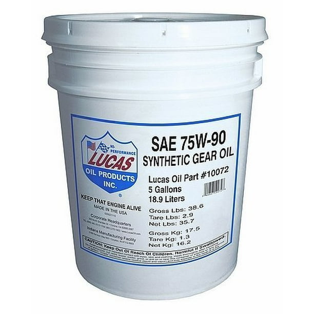 SYNTHETIC GEAR OIL (75W90) 5GALLON PAIL