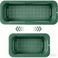 thumbnail image 2 of Extendable Sink Colander Strainer Basket, Over the Sink Drainage for Washing Vegetables Fruits, Draining Pasta and Drying Dishes, Adjustable Retractable Kitchen Colander - #05 Green, 2 of 6