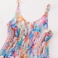 thumbnail image 4 of Odeerbi 7-18 Años Niñas Verano Floral Rompers Algodón Pierna Ancha Jumpsuit Primavera Seda Francés Vacaciones Estilo Tirantes Pantalones, 4 of 5