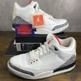 thumbnail image 1 of Ni - ke Jordan 3 Retro White Cement 2011 Size 10 136064-105 Men’s Sneakers OG Rare MJ, 1 of 5