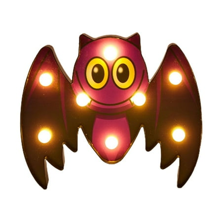 

3D Halloween Pumpkin Skeleton Bat Spider Night Light Halloween Decoration LED Lights for Family Parties Bars Restaurants