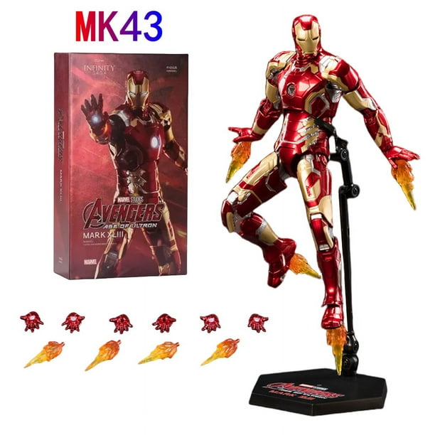 Figura de acción de Iron Man de ZD Toys, articulada y móvil, MK1, MK3, MK6, MK7, MK42, MK45, MK50, MK85, MK17, MK33, MK39, colección para adultos, regalo.